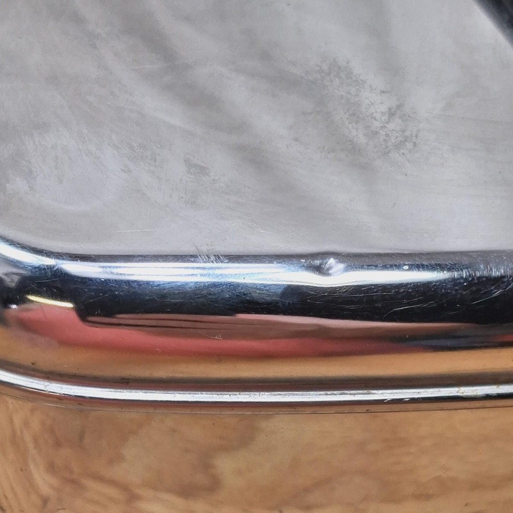 Lincoln Beautyware Cake Carrier Chrome Square Vintage Mid Century Modern READ - Picture 9 of 16